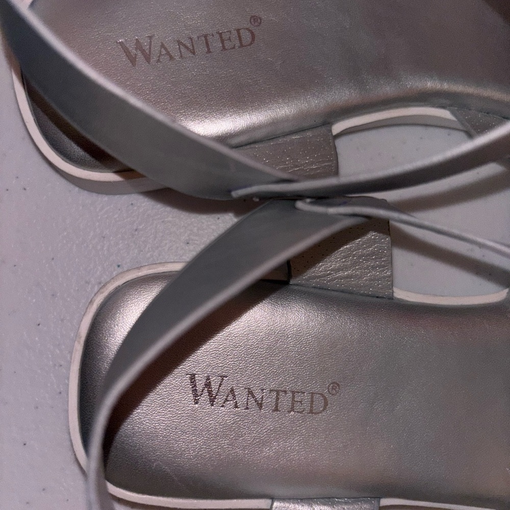 Wanted Silver Strappy Sandals - Picture 4 of 6